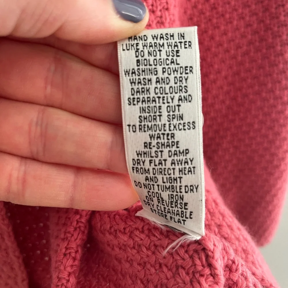 Boden salmon color cardigan sweater size 12 - Picture 6 of 9